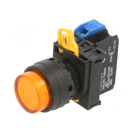 Comutator acţionat prin apăsare cu LED-uri 22mm - 2 NO | Electronic-mag.ro | Componente Electronice