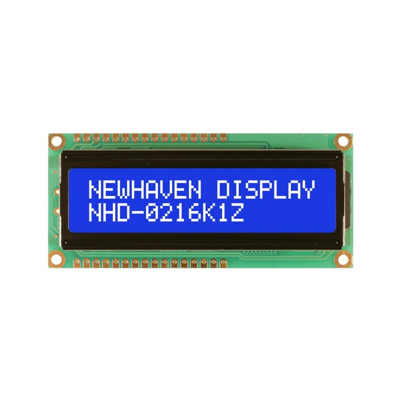 Afișaj alfanumeric LCD cu LED albastru | Electronic-mag.ro | Componente Electronice