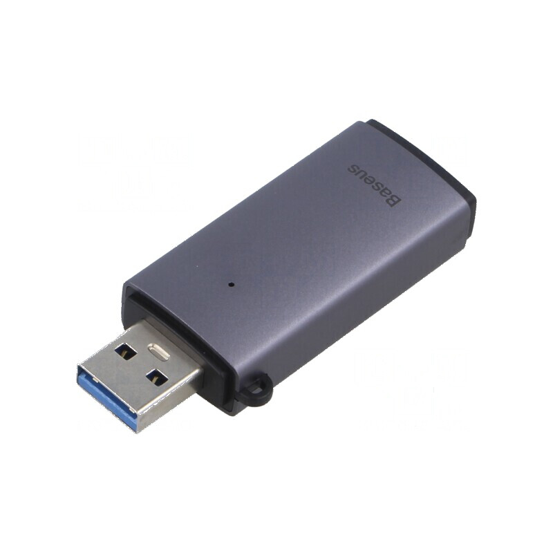 Cititor card USB 3.0 microSD/SD - gri | Electronic-mag.ro | Componente Electronice