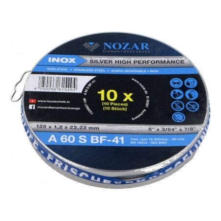 Set de discuri de tăiere 125mm x 22,23mm x 1,2mm - 10 bucăți | Electronic-mag.ro | Componente Electronice