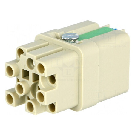 Conector HDC inserturi de contact mamă Han Q PIN 13 12 PE - Conector HDC mamă Han Q PIN 13 12 PE | Electronic-mag.ro | Component