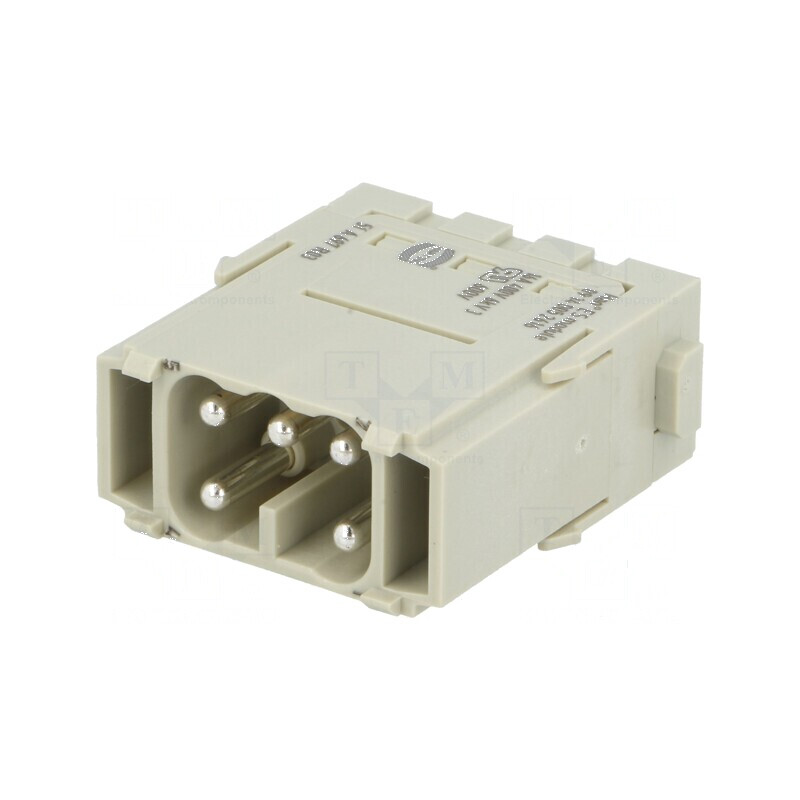 Conector HDC modul tată Han-Modular® PIN 5 bornă cu arc 16A - Conector HDC modul tată Han-Modular® PIN 5 bornă 16A | Electronic-