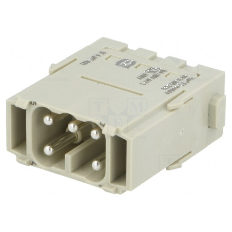 Conector HDC modul tată Han-Modular® PIN 5 bornă cu arc 16A - Conector HDC modul tată Han-Modular® PIN 5 bornă 16A | Electronic-