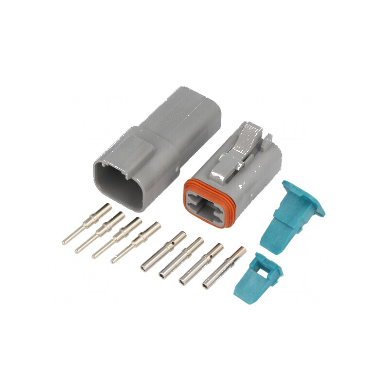Conector cablu-cablu mufă tată mamă AT PIN: 4 13A | Electronic-mag.ro | Componente Electronice