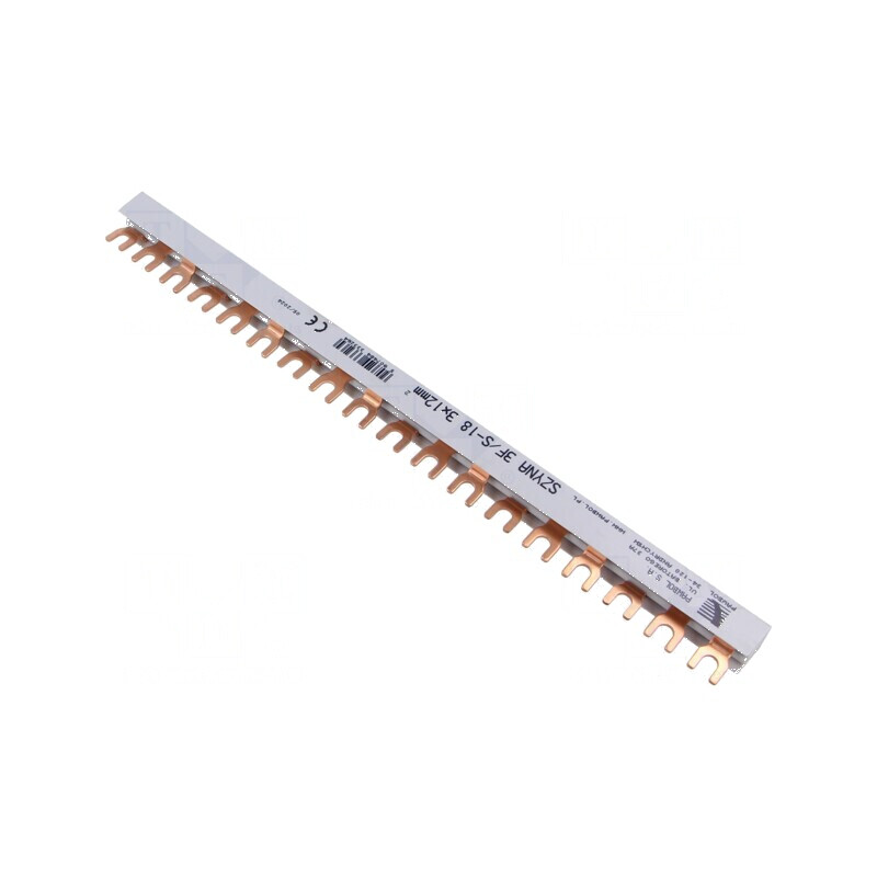 Bară colectoare 12mm2 3 Poli 400V 80A PVC | Electronic-mag.ro | Componente Electronice
