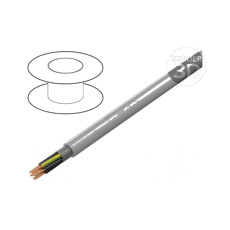 Cablu ÖLFLEX® 150CY PVC gri 7G2,5mm2 - 300V, 500V | Electronic-mag.ro | Componente Electronice