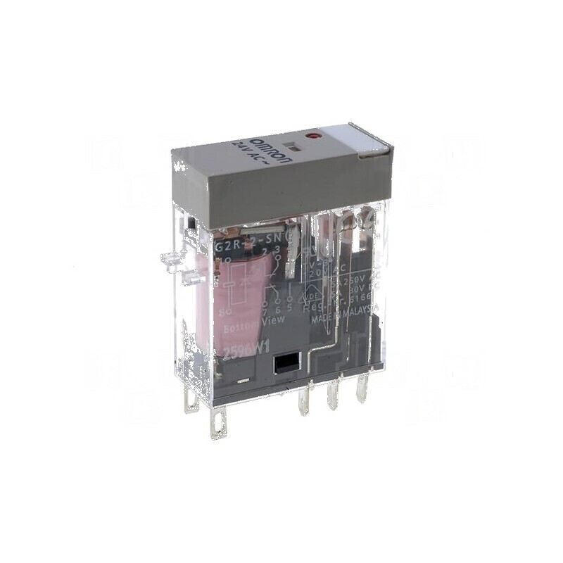 Releu electromagnetic DPDT - 12VAC - 5A | Electronic-mag.ro | Componente Electronice
