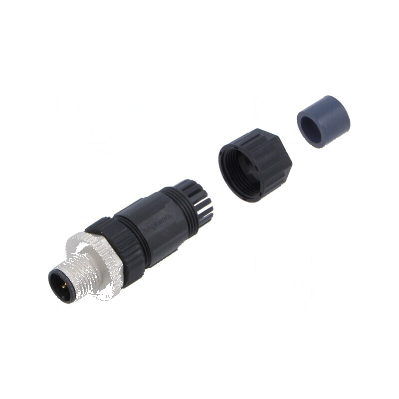 Conector M12 mufă tată drept terminal IP67 - Conector M12 pentru aplicații industriale | Electronic-mag.ro | Componente Electron