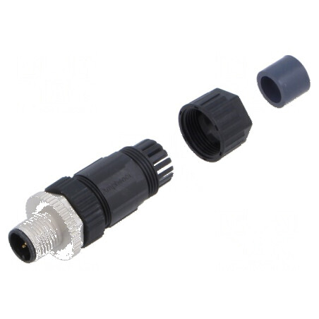 Conector M12 mufă tată drept terminal IP67 - Conector M12 pentru aplicații industriale | Electronic-mag.ro | Componente Electron