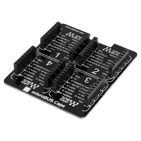 Placă prototip Conectori de extensie: 4 256kbEEPROM - Placă prototip cu conectori de extensie | Electronic-mag.ro | Componente E