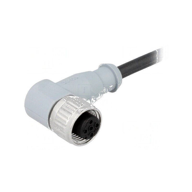 Conector: M12 mufă PIN: 4 mamă cod A-DeviceNet / CANopen 3m - Conector M12 PIN 4 mamă 3m | Electronic-mag.ro | Componente Electr