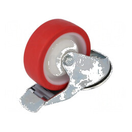Roată de transport Ø: 100mm W: 30mm H: 128mm 150kg Lagăr: bilă | Electronic-mag.ro | Componente Electronice