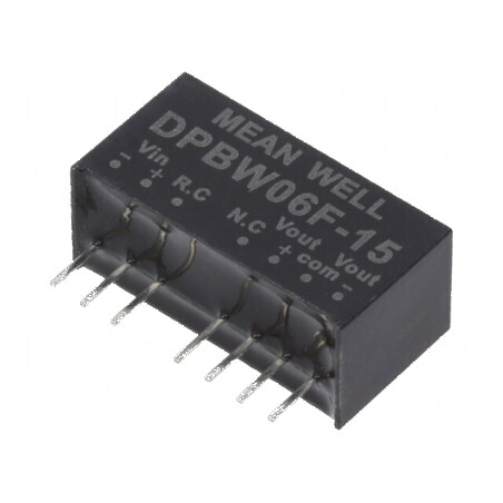 Convertor DC/DC 6W 9÷36V la 15VDC/-15VDC SIP8 | Electronic-mag.ro | Componente Electronice