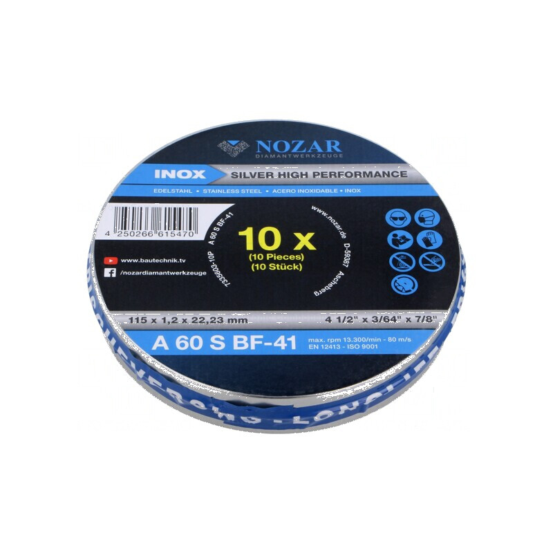 Disc de tăiere Ø: 115mm 10 buc. | Electronic-mag.ro | Componente Electronice