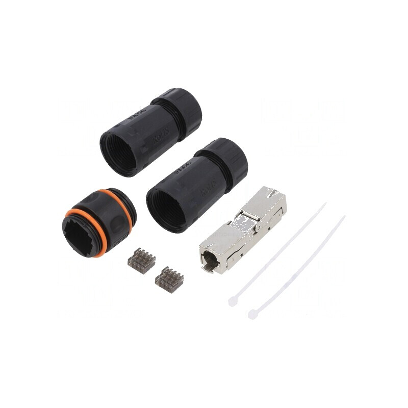 Adaptor Cat 6a ecranat cu PoE - 8p8c | Electronic-mag.ro | Componente Electronice