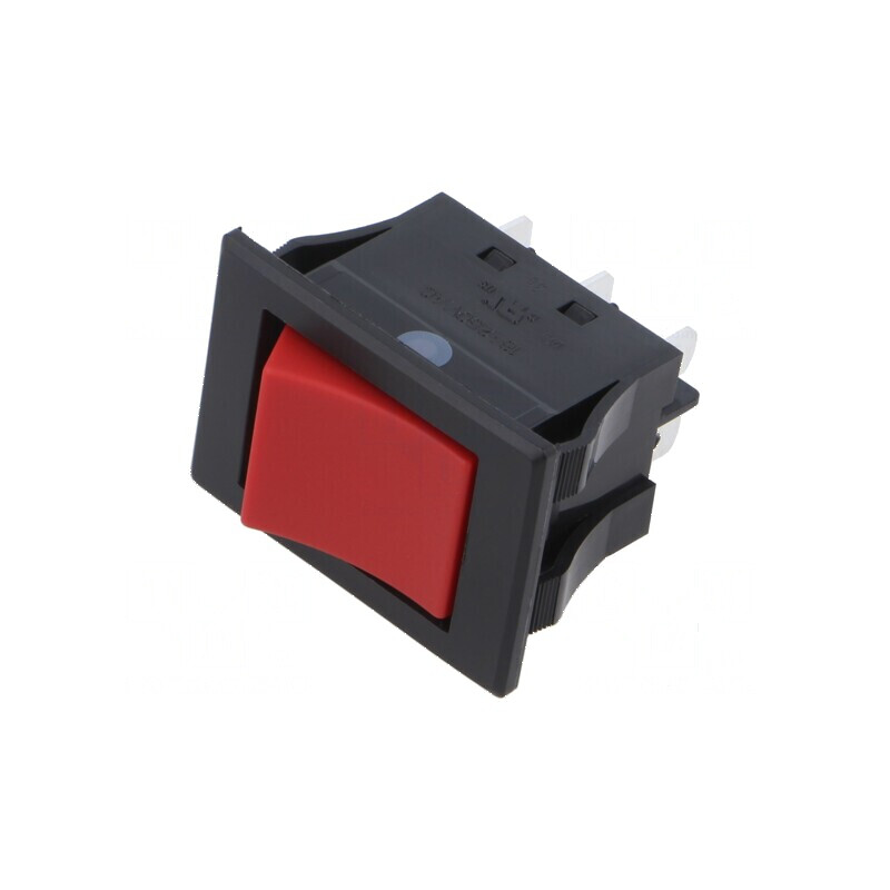 Comutator rocker roșu IP67 fără siguranță | Electronic-mag.ro | Componente Electronice
