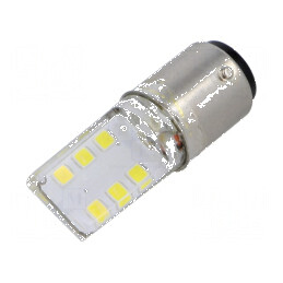 Lampă LED albă BA15D 230VAC | Electronic-mag.ro | Componente Electronice
