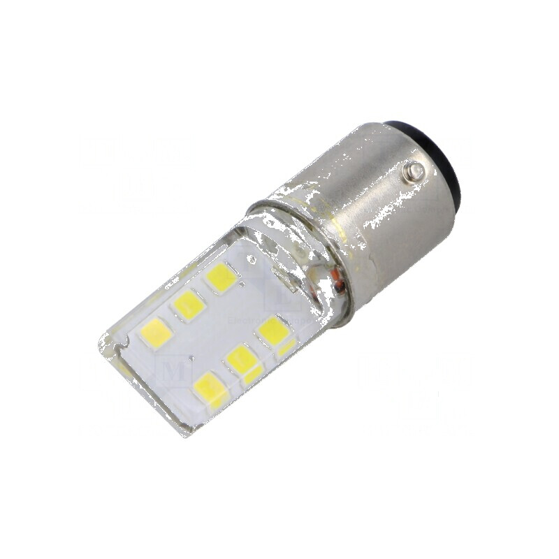 Lampă LED albă BA15D 230VAC | Electronic-mag.ro | Componente Electronice