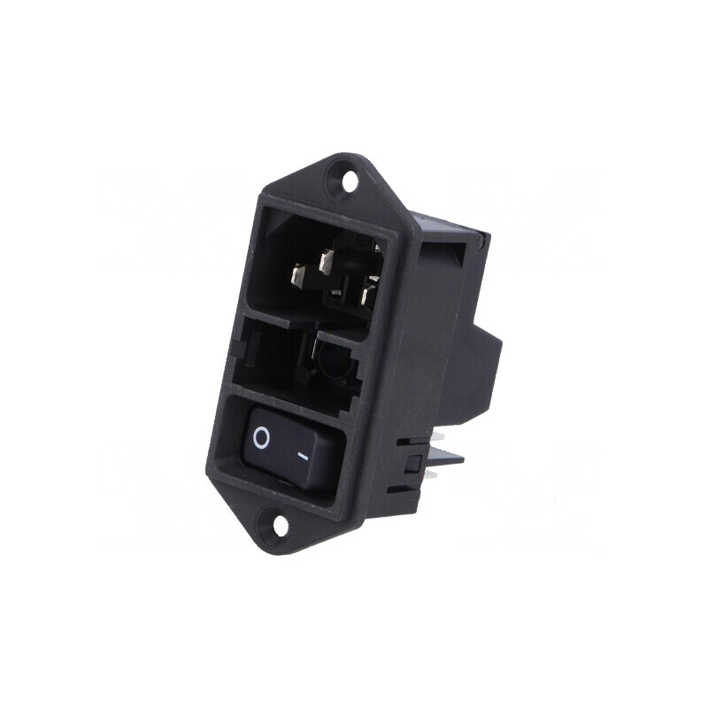Conector AC 10A 250VAC IEC 60320 DD11 | Electronic-mag.ro | Componente Electronice
