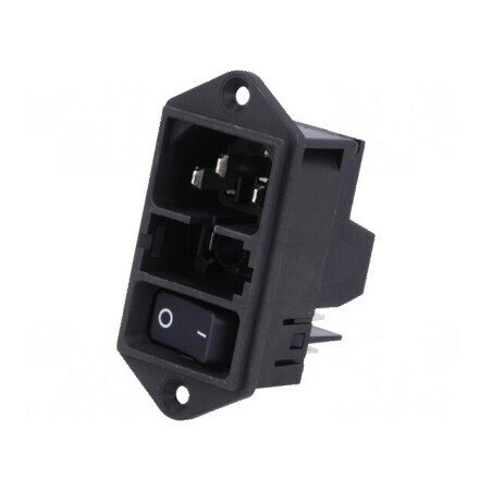 Conector AC 10A 250VAC IEC 60320 DD11 | Electronic-mag.ro | Componente Electronice