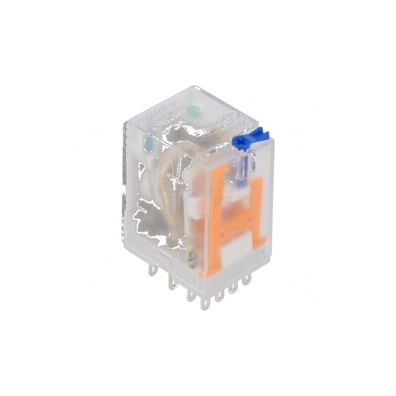 Releu electromagnetic 4PDT 110VDC - capacitate maximă de 5A | Electronic-mag.ro | Componente Electronice