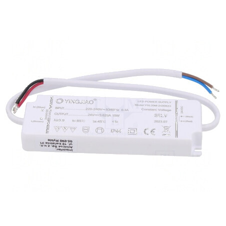 Alimentator LED 15W 24VDC 625mA IP44 | Electronic-mag.ro | Componente Electronice