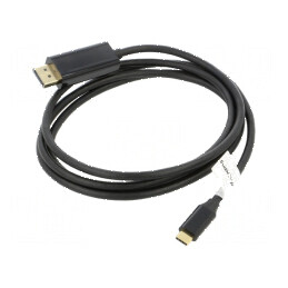 Cablu adaptor DisplayPort USB 1,8m negru | Electronic-mag.ro | Componente Electronice