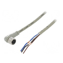 Cablu de conectare M12 PIN: 4 în unghi 2m mufă CL mamă - Cablu de conectare M12 PIN: 4 în unghi 2m | Electronic-mag.ro | Compone