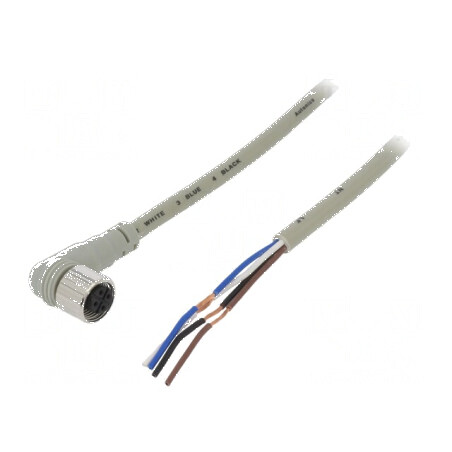 Cablu de conectare M12 PIN: 4 în unghi 2m mufă CL mamă - Cablu de conectare M12 PIN: 4 în unghi 2m | Electronic-mag.ro | Compone