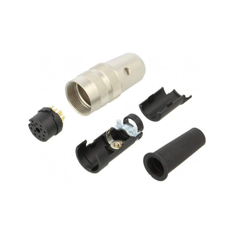 Conector M16 mufă mamă lipire pe cablu 3A 32V | Electronic-mag.ro | Componente Electronice