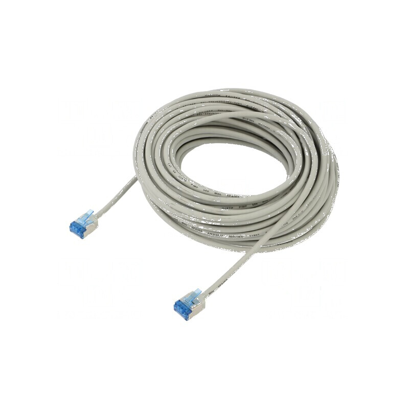 Patch cord U/FTP 6a litat Cu LSZH gri 15m | Electronic-mag.ro | Componente Electronice