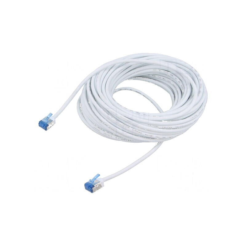 Patch cord U/FTP 6a alb 15m | Electronic-mag.ro | Componente Electronice