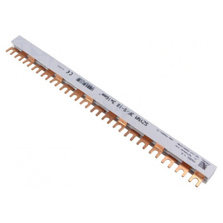 Bară colectoare 16mm2 Poli: 3 Unom: 400V 100A tip pieptene - Bară colectoare 16mm2 3 poli 400V 100A | Electronic-mag.ro | Compon