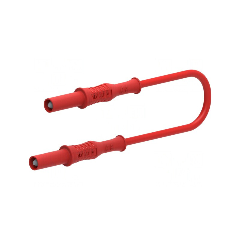 Cablu de măsurare cu mufă banană 4 mm - 36A, de ambele părţi | Electronic-mag.ro | Componente Electronice
