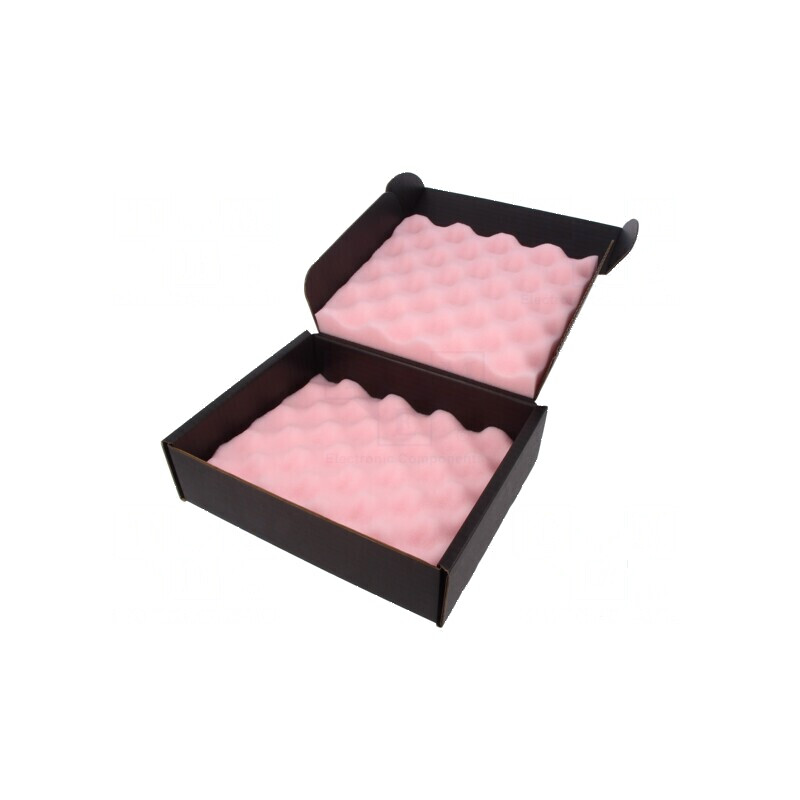 Cutie cu burete ESD 191x229x64mm conductoare | Electronic-mag.ro | Componente Electronice