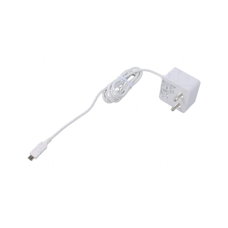 Alimentator Raspberry Pi 3 alb 1,5m 100-240VAC | Electronic-mag.ro | Componente Electronice