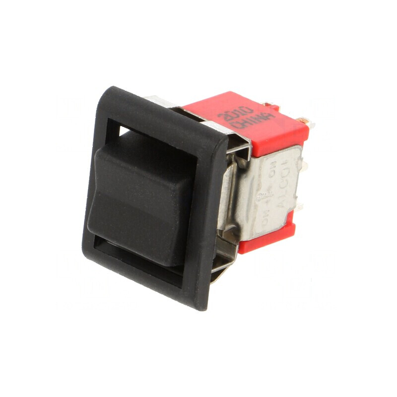Rocker DP3T ON-OFF-ON 2A/250VAC 5A/28VDC negru | Electronic-mag.ro | Componente Electronice