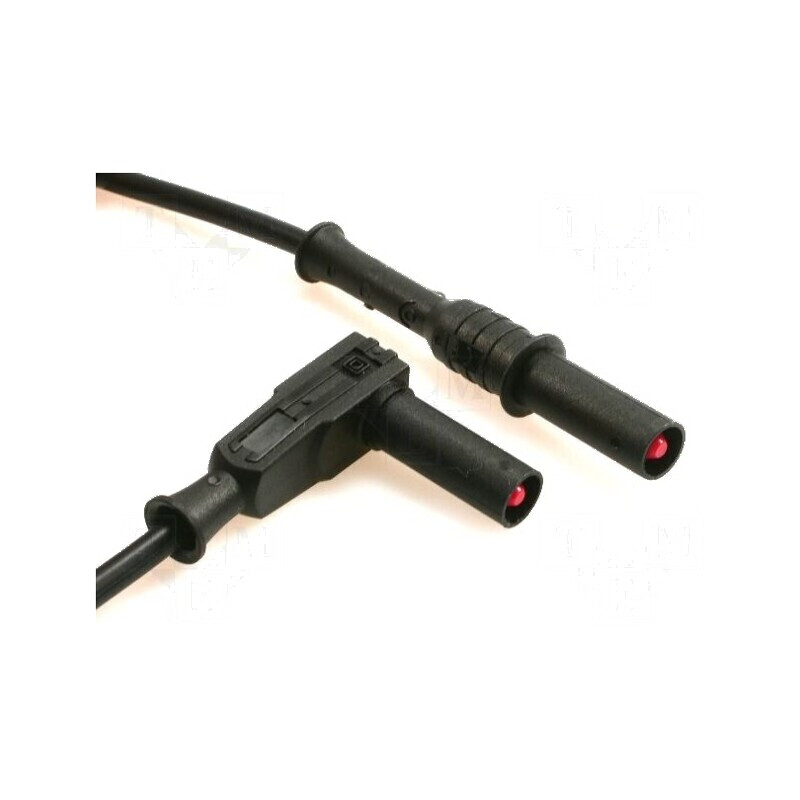 Cablu de măsurare 20A 1kV Lungime 1m Negru | Electronic-mag.ro | Componente Electronice