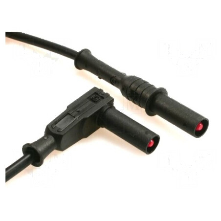 Cablu de măsurare 20A 1kV Lungime 1m Negru | Electronic-mag.ro | Componente Electronice