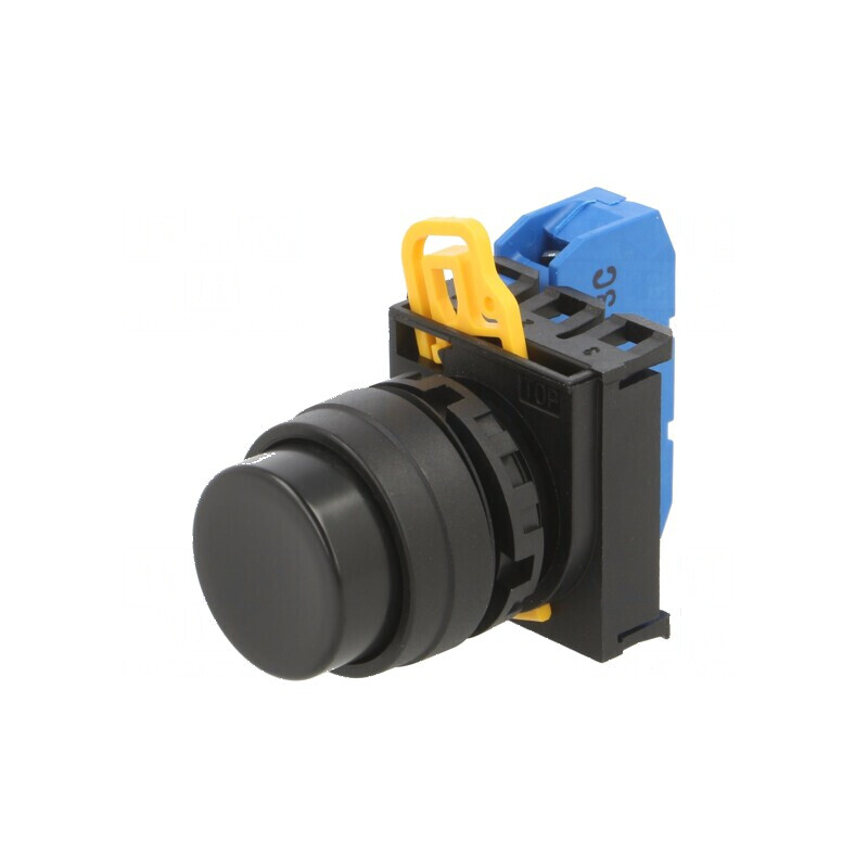Comutator 22mm Negru 2 NO Acţionat prin Apăsare Poz.i Stabil | Electronic-mag.ro | Componente Electronice