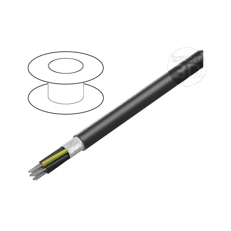 Cablu HELUTHERM 145 MULTI 7G0,75mm² Litat Cu Negru | Electronic-mag.ro | Componente Electronice