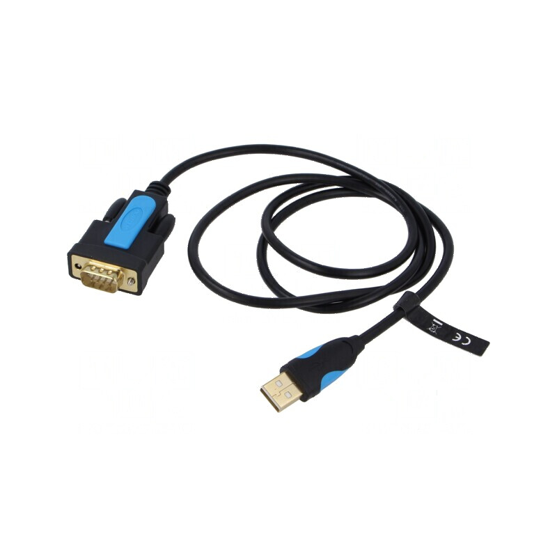 Convertor USB-RS232 9pin D-Sub PVC 1m negru | Electronic-mag.ro | Componente Electronice