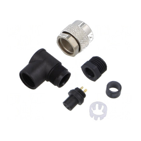 Conector M9 mufă mamă aurit 125V IP67 3 PIN | Electronic-mag.ro | Componente Electronice