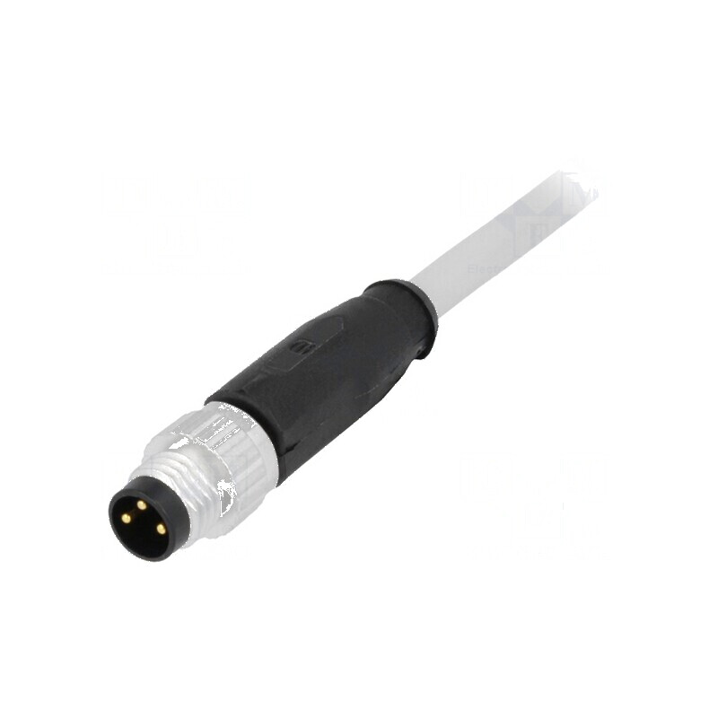 Conector M8 tată 3 pini cu cablu 1,5m PVC | Electronic-mag.ro | Componente Electronice
