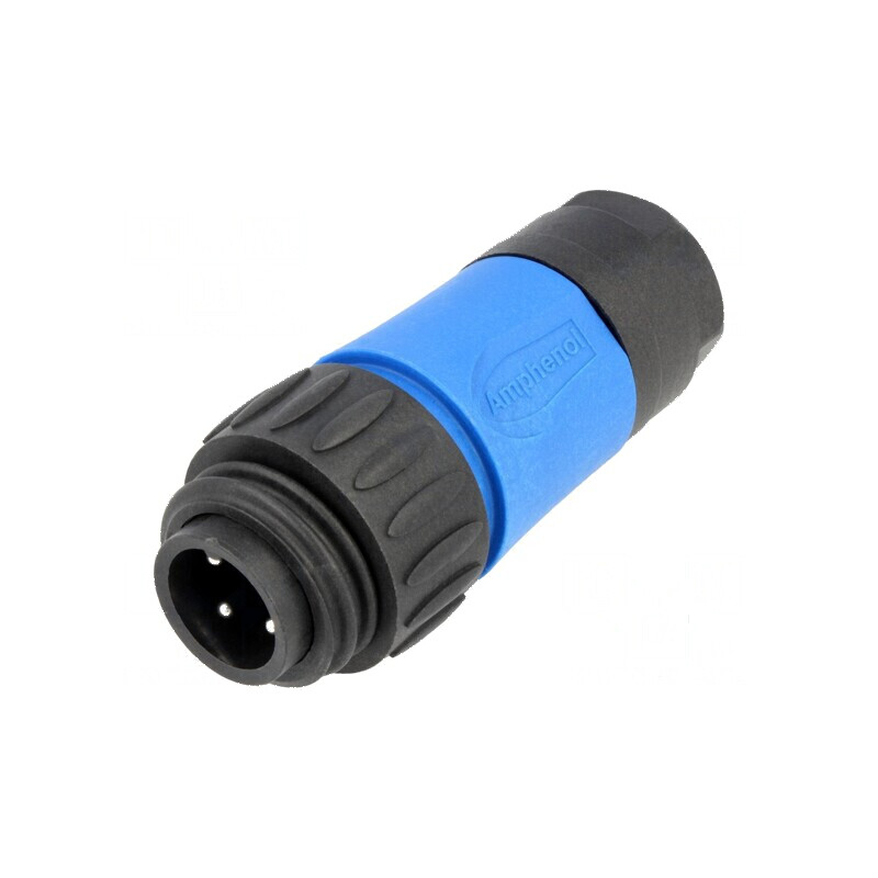 Conector circular mufă cablu PIN 4 tată cu terminal șurub | Electronic-mag.ro | Componente Electronice