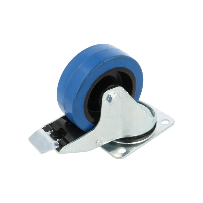 Roată de transport 100mm, 36mm lățime, 150kg, gumă PB | Electronic-mag.ro | Componente Electronice
