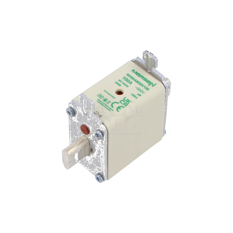 Siguranţă ceramică aM 100A 500VAC industrială NH00 | Electronic-mag.ro | Componente Electronice Siguranţă ceramică aM 100A 500VAC industrială NH00 | Electronic-mag.ro | Componente Electronice