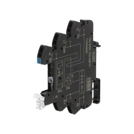 Stativ 10A pentru şină DIN cu cleme cu arc -40 până la 60°C max. 250VAC | Electronic-mag.ro | Componente Electronice