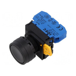 Comutator 22mm Poz.i Stab 2 NO Negru | Electronic-mag.ro | Componente Electronice