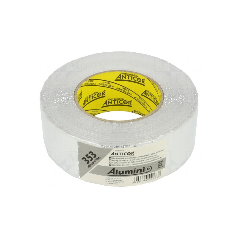 Bandă reparatoare argintie 45mm x 50m -35÷120°C 0,08mm | Electronic-mag.ro | Componente Electronice